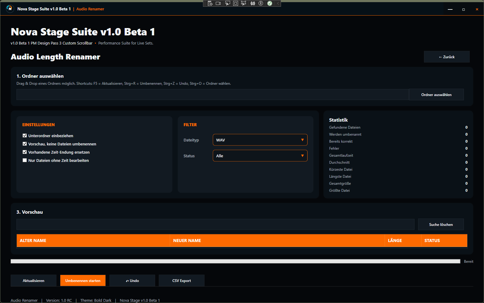 Audio Renamer Screenshot